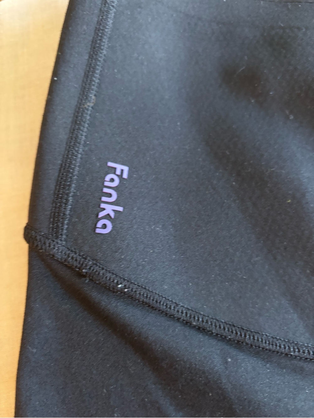 Fanka Black High Rise Compression Leggings Yoga Workout Run L - Picture 4 of 7